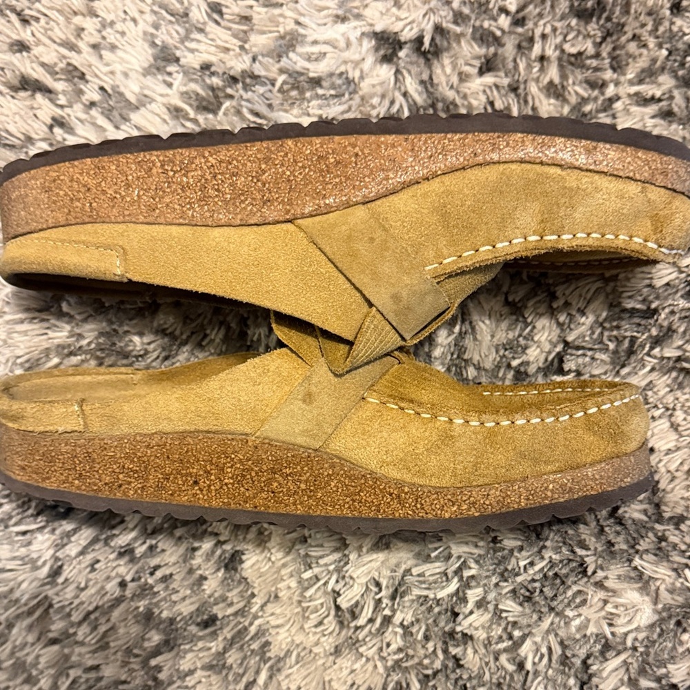 Birkenstock Tan Suede Mules - Picture 4 of 6